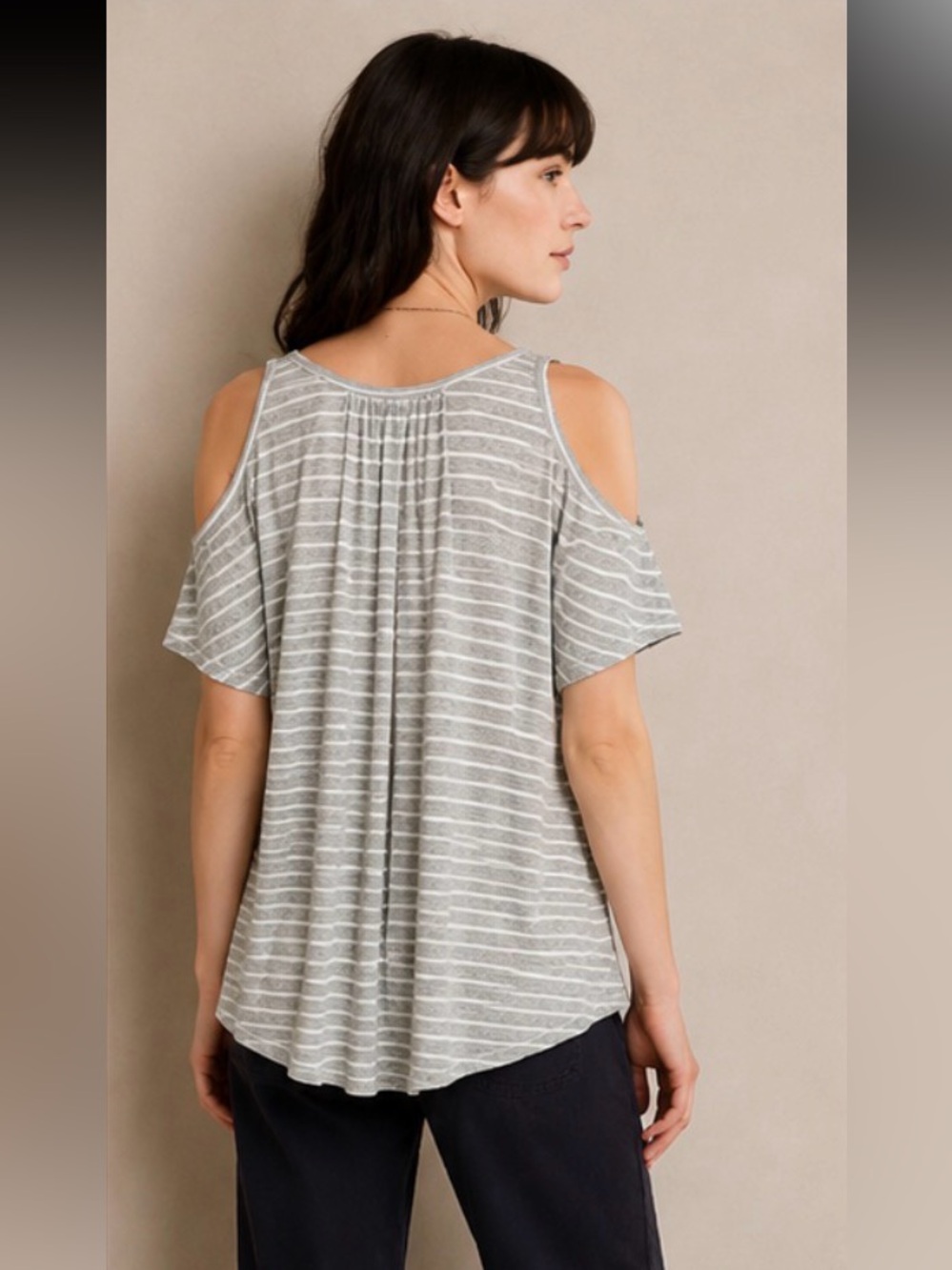 Anthropologie Puella Cold Shoulder Top - Picture 2 of 8